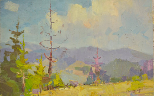 Dry Christmas Tree di Alexander Shandor, Pittura in vendita su Singulart