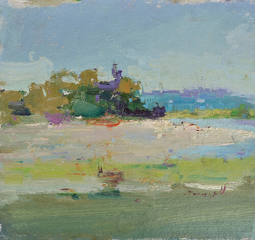 Near the River di Alexander Shandor, Pittura in vendita su Singulart