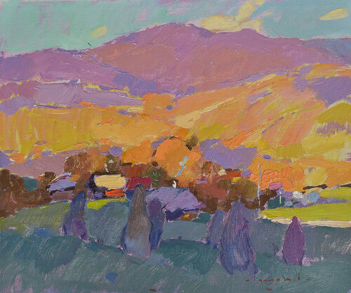 Autumn Day di Alexander Shandor, Pittura in vendita su Singulart