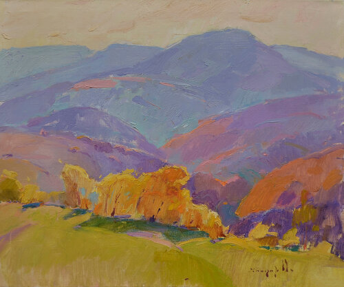 Sunny Mountains di Alexander Shandor, Pittura in vendita su Singulart