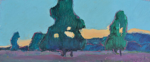 Evening Trees von Alexander Shandor, Malerei kaufen auf Singulart