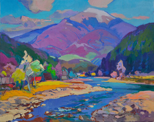 Kolochava Surroundings de Alexander Shandor, Pintura a la venta en Singulart