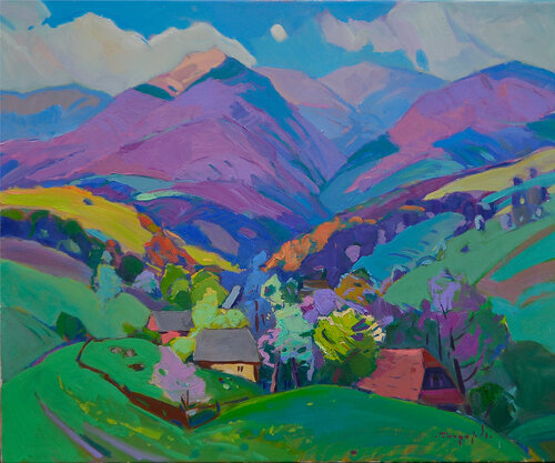 Spring in the Valley van Alexander Shandor, Schilderij te koop op Singulart