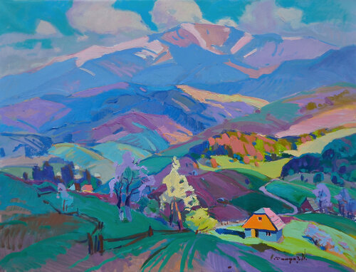 Under the Carpathian Sky par Alexander Shandor, Peinture en vente sur Singulart