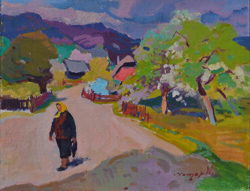 The Road Home par Alexander Shandor, Peinture en vente sur Singulart