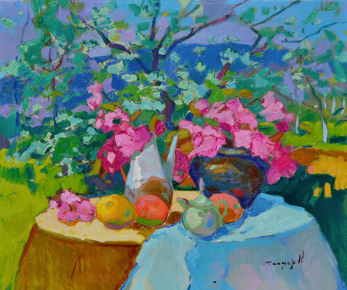 Petal Dance par Alexander Shandor, Peinture en vente sur Singulart