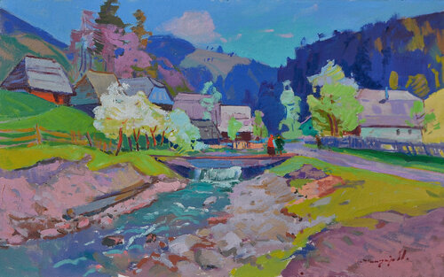 Tenderness of Mountains von Alexander Shandor, Malerei kaufen auf Singulart