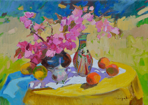 Pink Zen de Alexander Shandor, Pintura a la venta en Singulart