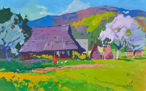 Blooming Courtyard Alexander Shandor