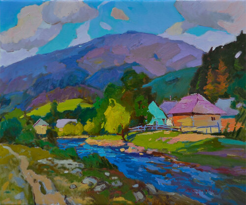 Mountain Symphony di Alexander Shandor, Pittura in vendita su Singulart