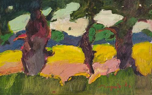 Under the Trees di Alexander Shandor, Pittura in vendita su Singulart