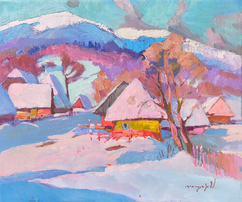 Fairytale Winter van Alexander Shandor, Schilderij te koop op Singulart