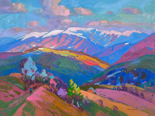 Krasna Meadow by Alexander Shandor, Painting for Sale on Singulart