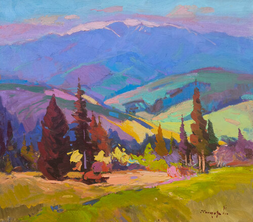 Song from the Mountain Meadow by Alexander Shandor, Painting for Sale on Singulart