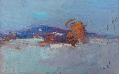 Winter is Snowy de Alexander Shandor, Pintura a la venta en Singulart