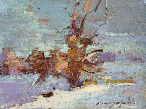 Winter Tree de Alexander Shandor, Pintura a la venta en Singulart