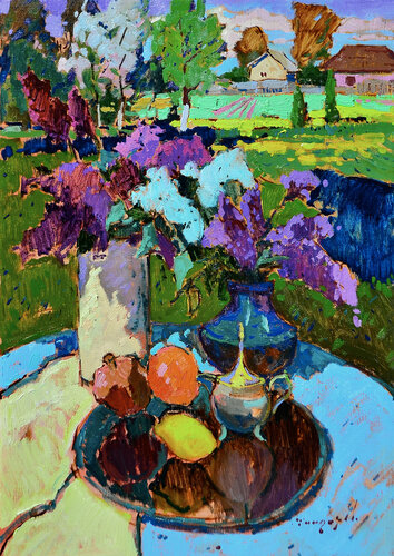 In My Garden by Alexander Shandor, 絵画 for Sale on Singulart