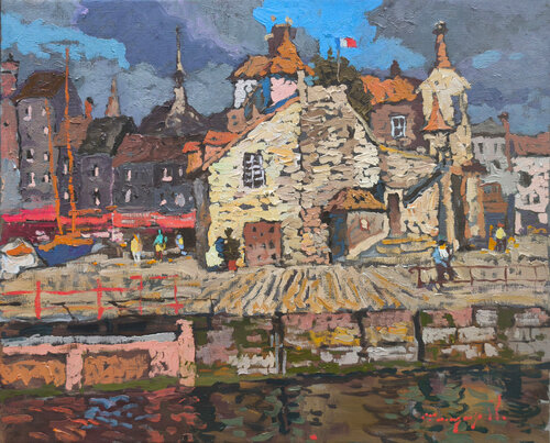 Moody Honfleur di Alexander Shandor, Pittura in vendita su Singulart