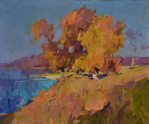 Beach Tisza von Alexander Shandor, Malerei kaufen auf Singulart