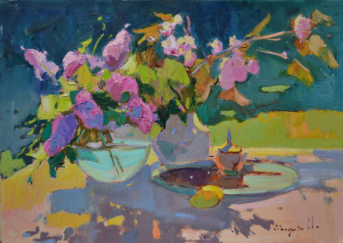 A game of shadows par Alexander Shandor, Peinture en vente sur Singulart