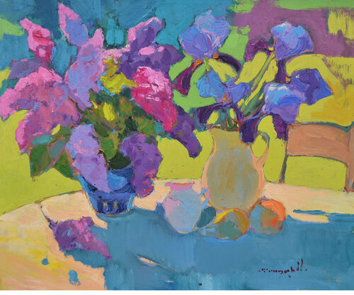 Lilac and irises Alexander Shandor