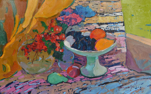 Autumn harvest _ oil on cardboard Alexander Shandor