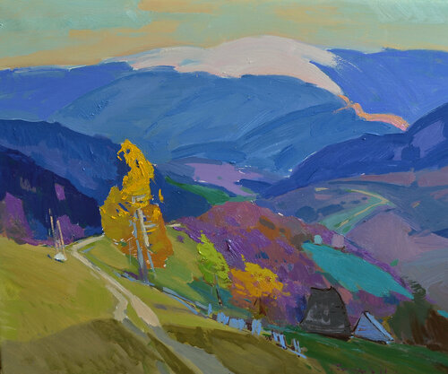 Cold autumn par Alexander Shandor, Peinture en vente sur Singulart