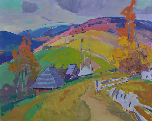 Street Edge van Alexander Shandor, Schilderij te koop op Singulart
