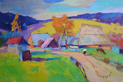 Autumn sun par Alexander Shandor, Peinture en vente sur Singulart
