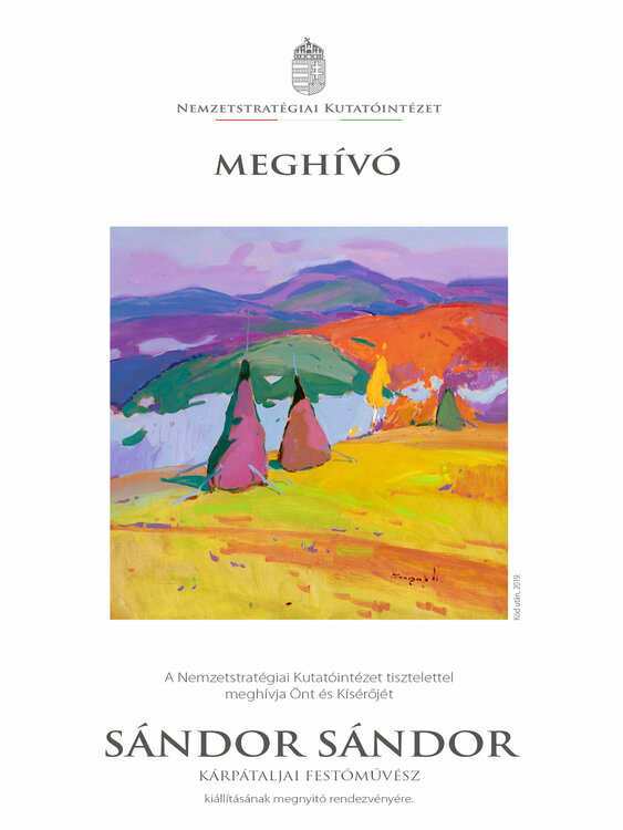 Personal exhibition in Budapest, Hungary on March 11 Alexander Shandor
