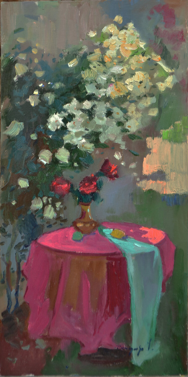 Carefree Silence _ Oil on Cardboard Alexander Shandor