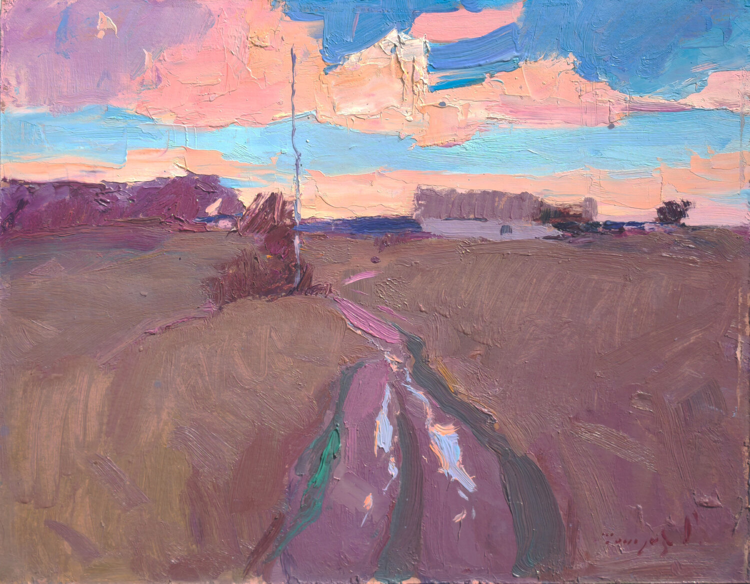 Late Autumn Alexander Shandor Dipinto originale in vendita