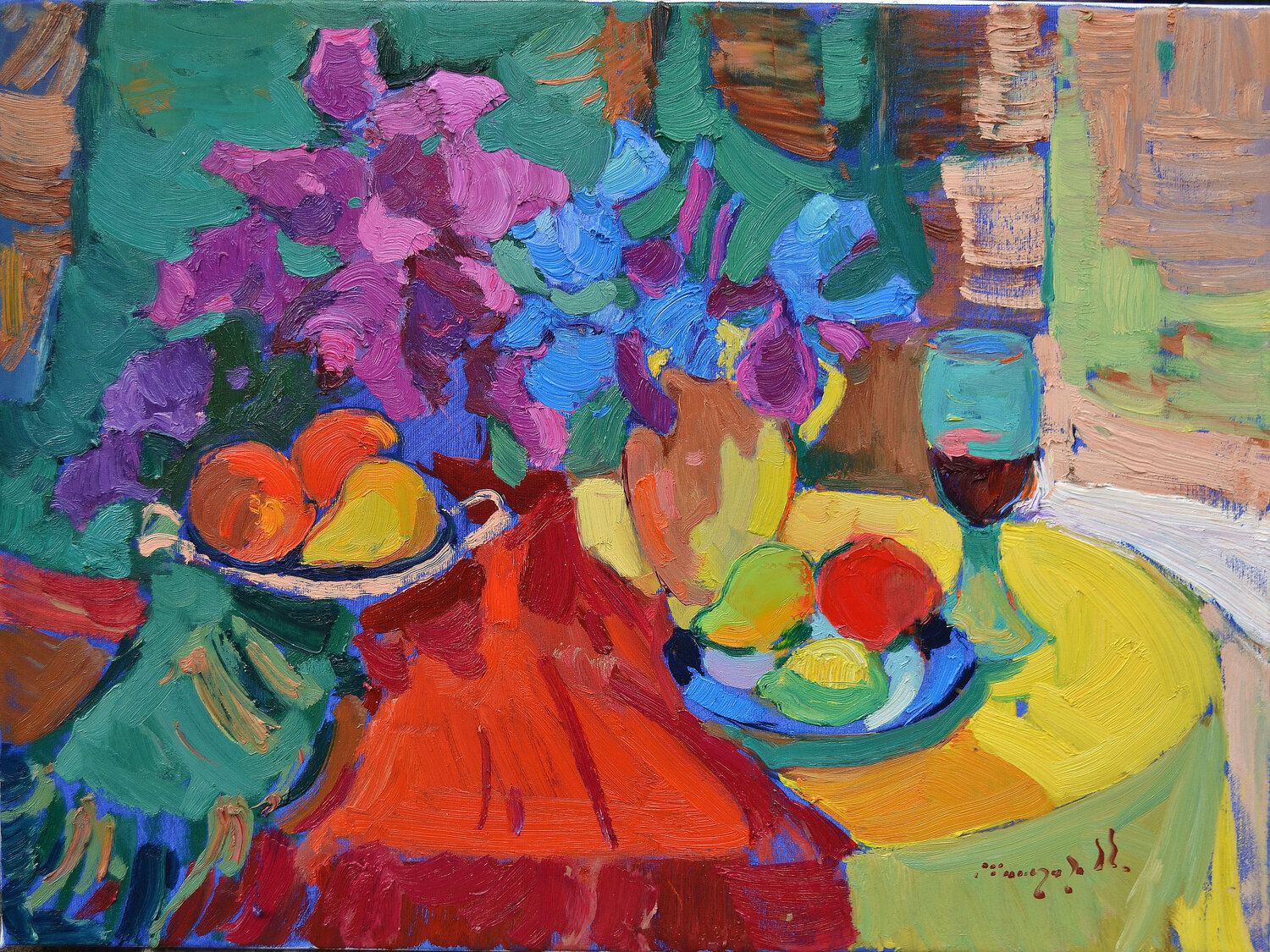 Multi-colored _ oil on canvas Alexander Shandor