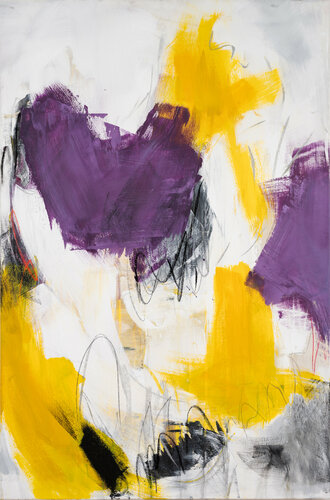 Gedanken in LIla II par Monika Herschberger, Peinture en vente sur Singulart