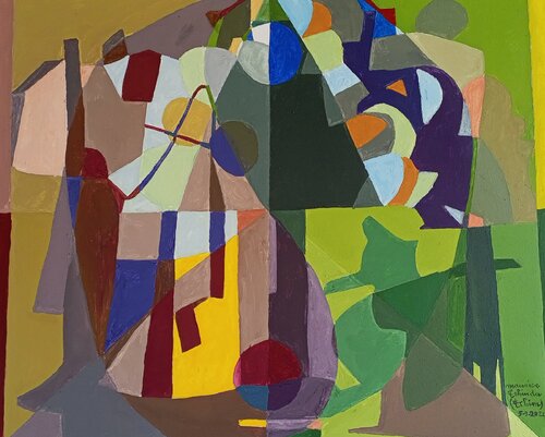Équinoxe de la croissance et de la décroissance di Maurice Tchinda, Pittura in vendita su Singulart