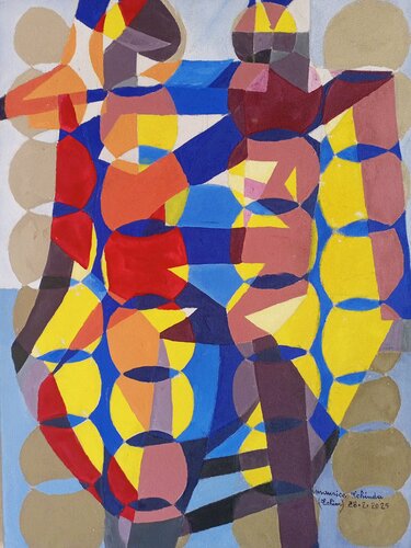 Main dans la main par Maurice Tchinda, Peinture en vente sur Singulart