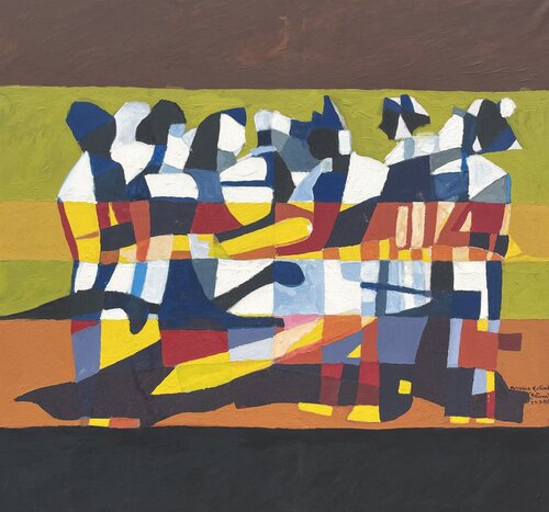 All together van Maurice Tchinda, Schilderij te koop op Singulart