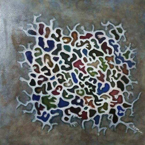 Morceau de vie by Marie Dione, Painting for Sale on Singulart
