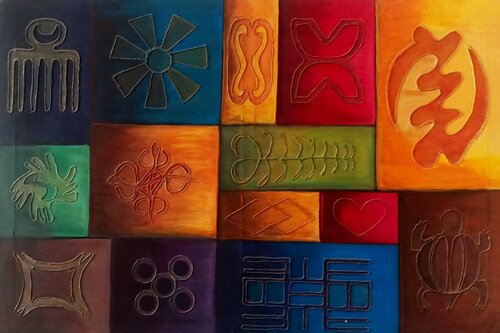 Symbole et substance by Marie Dione, Painting for Sale on Singulart