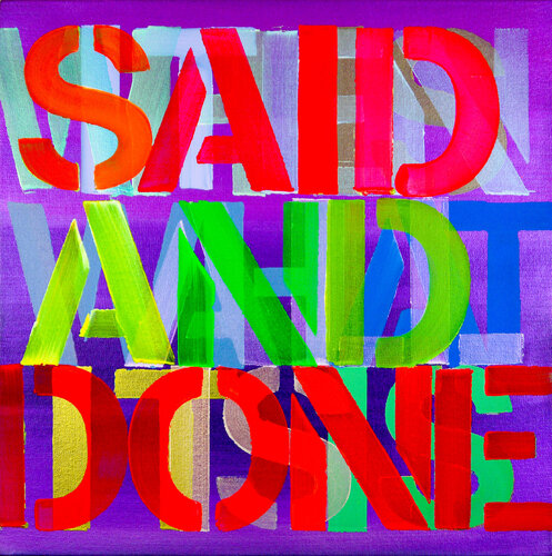 Said and Done (Lilac) von Niki Hare, Malerei kaufen auf Singulart