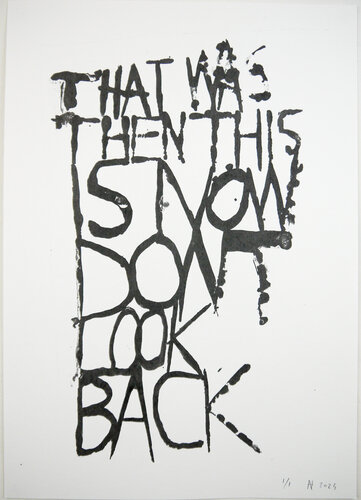 Don't Look Back (screen print) van Niki Hare, Afdruk te koop op Singulart