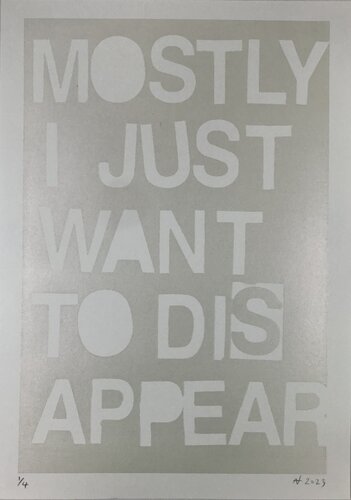 Invisible (screen print) von Niki Hare, Druck kaufen auf Singulart