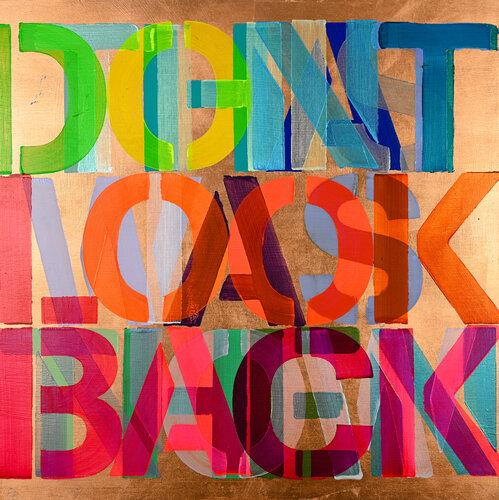 Don't Look Back (bright copper) van Niki Hare, Schilderij te koop op Singulart