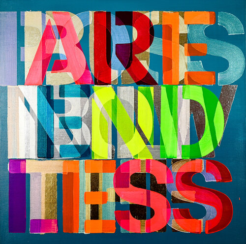 Endless (mixed metal leaf) van Niki Hare, Schilderij te koop op Singulart