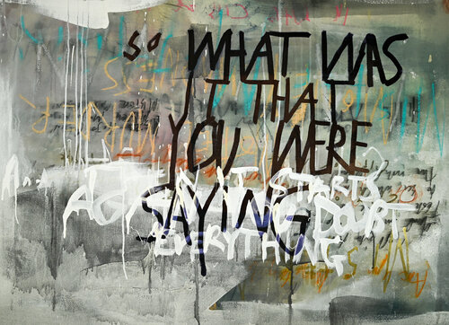 What Was It That You Were Saying van Niki Hare, Schilderij te koop op Singulart