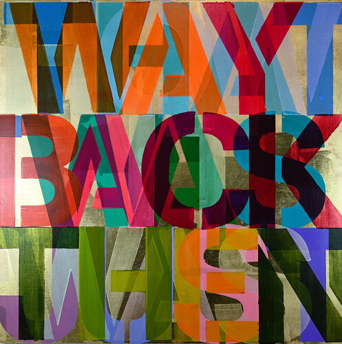 Back Then (gold) van Niki Hare, Schilderij te koop op Singulart