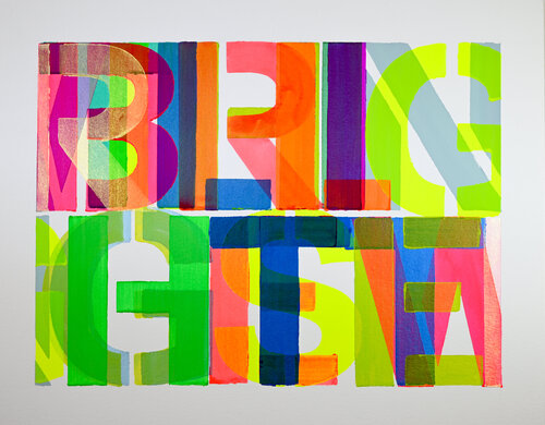 Brighter (sparkles, paper) by Niki Hare, Painting for Sale on Singulart