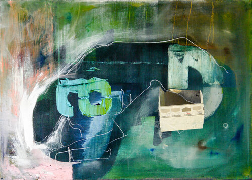 Sleeping Greyhound von Niki Hare, Malerei kaufen auf Singulart