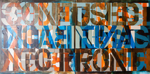 Confused and Back to Front van Niki Hare, Schilderij te koop op Singulart