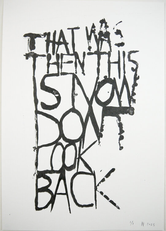 Don't Look Back (screen print) Niki Hare